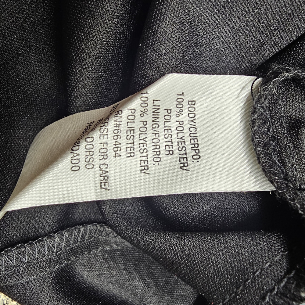 Studio One Elegant Black and Gold Dress Size 16 Midi - Picture 7 of 7